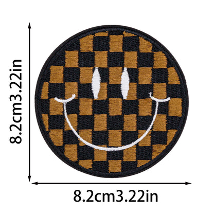 Smiley face round patch
