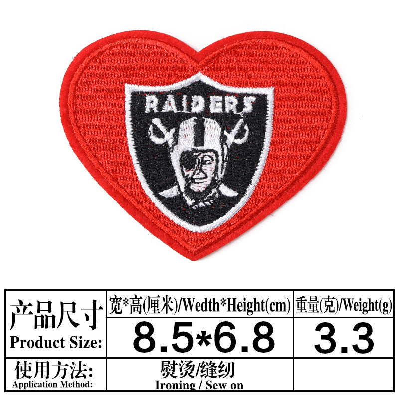 football team embroidery iron on patches - Clpatch