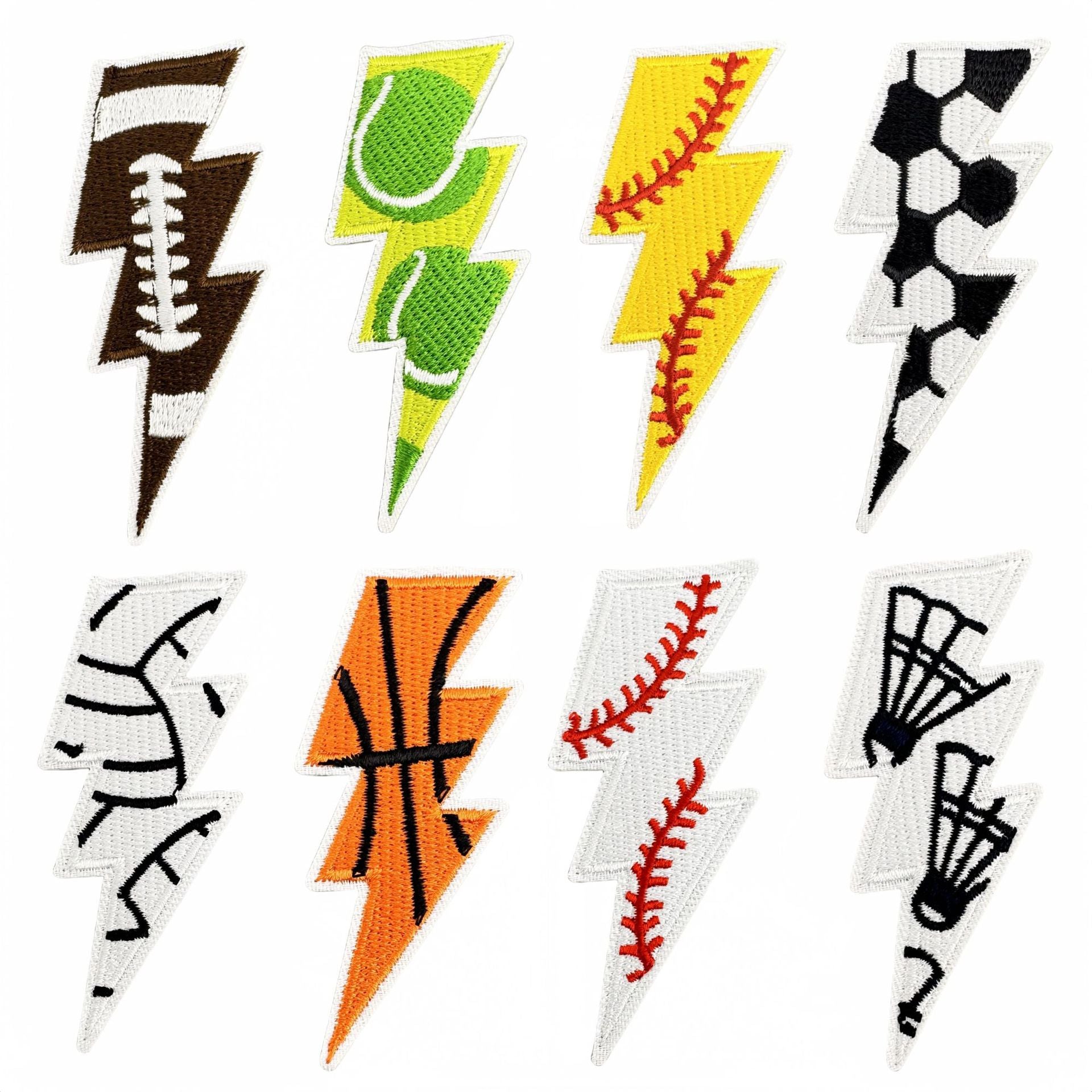 lightning patch Sport iron on patch – Clpatch