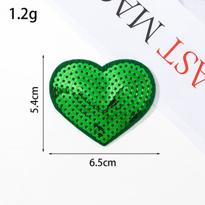 sequin heart patch