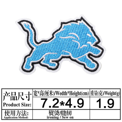 football team embroidery iron on patches - Clpatch