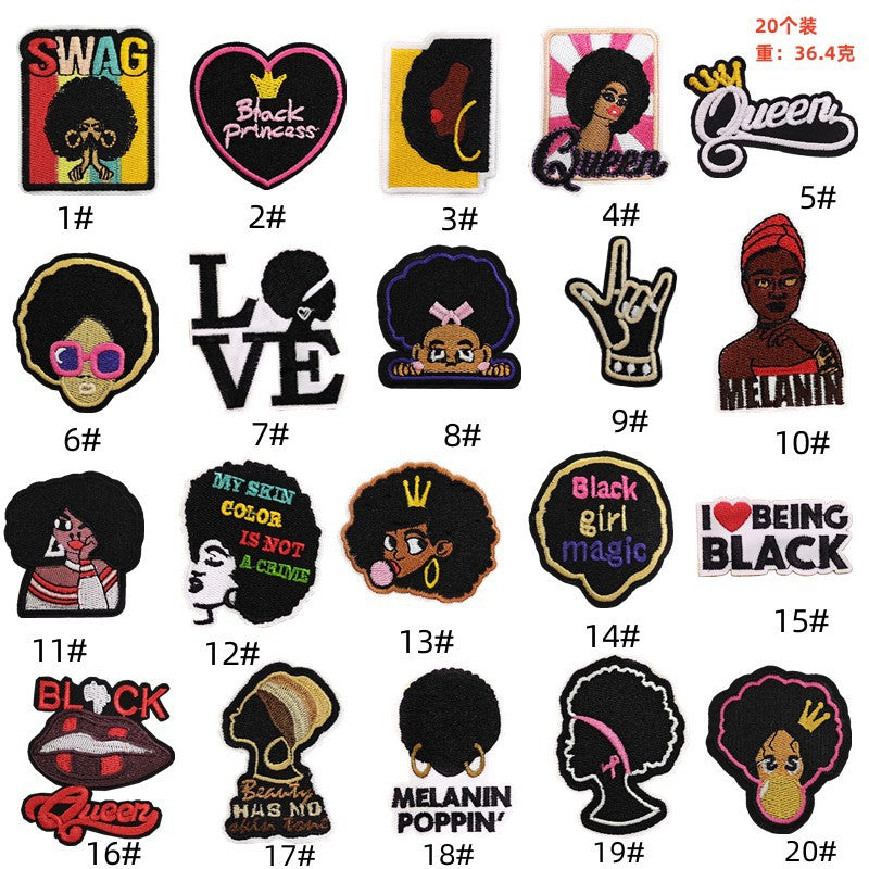 Black girl patch