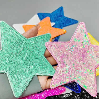 10-Color sequined star patch
