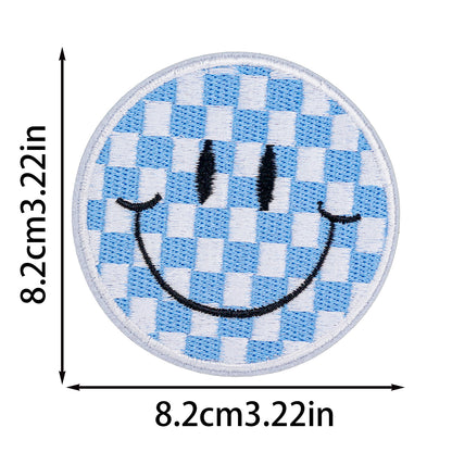 Smiley face round patch