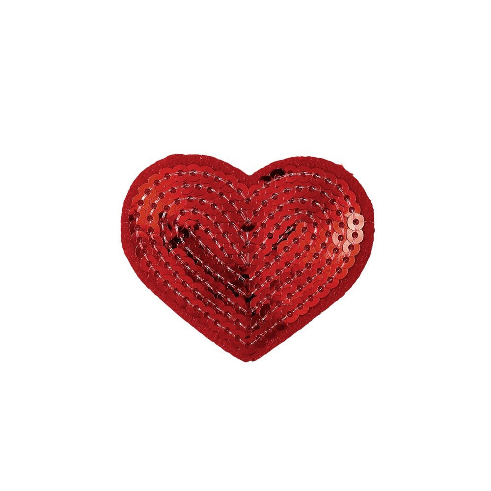 sequin heart patch