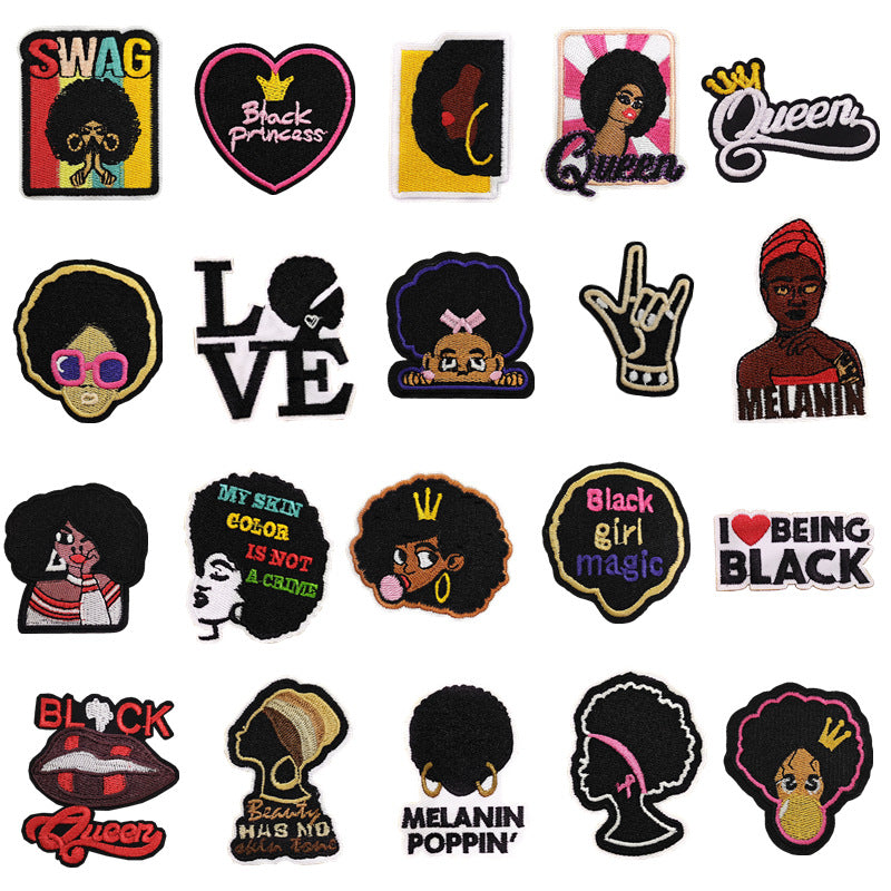 Black girl patch