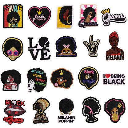 Black girl patch