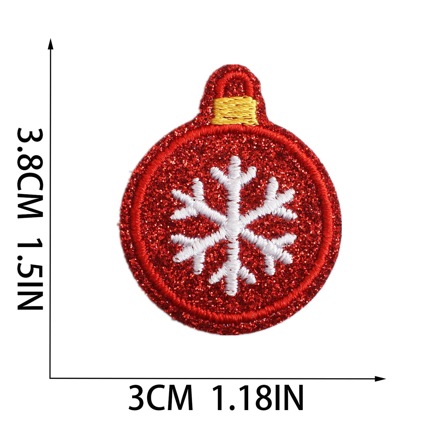 Color light Christmas label Santa patches