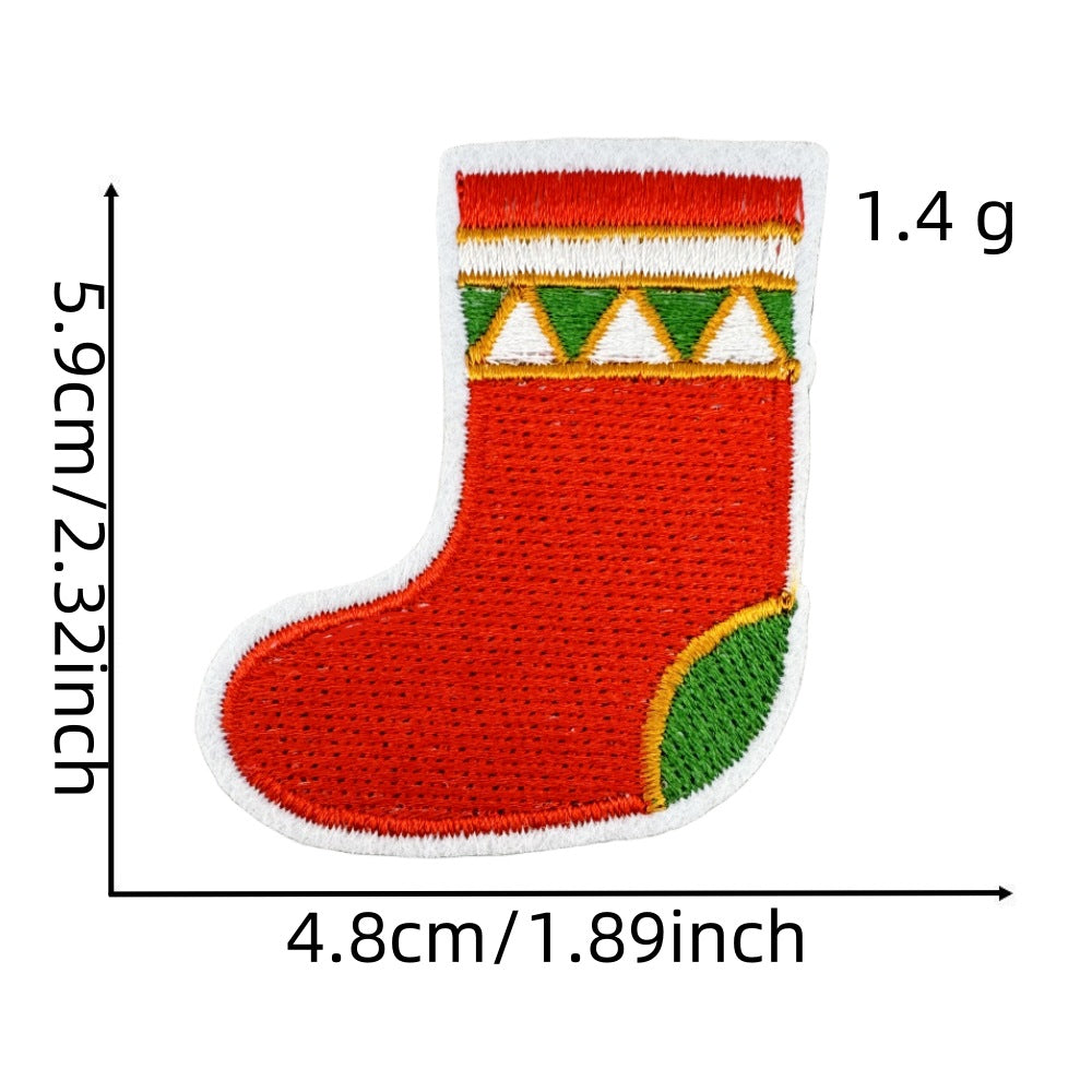 christmas santa snowman holiday patches