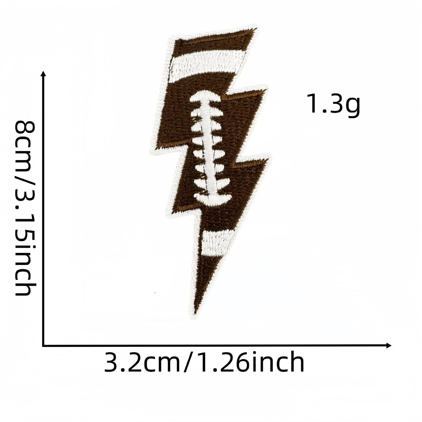 lightning patch Sport iron on patch