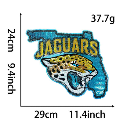 Jaguars sequin patches