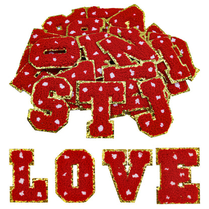 Alphabet letter Christmas patch A-Z