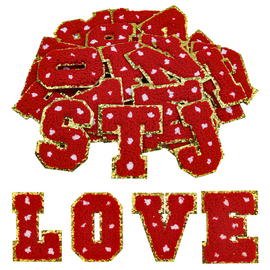 Alphabet letter Christmas patch A-Z