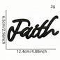 word pray jesus love faith patch