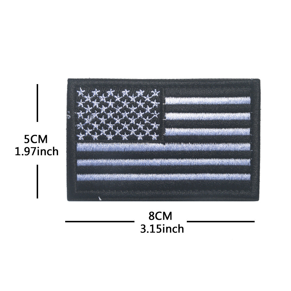 American Flag Embroidery Velcro Tactical Chapter Patch