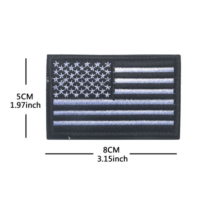 American Flag Embroidery Velcro Tactical Chapter Patch