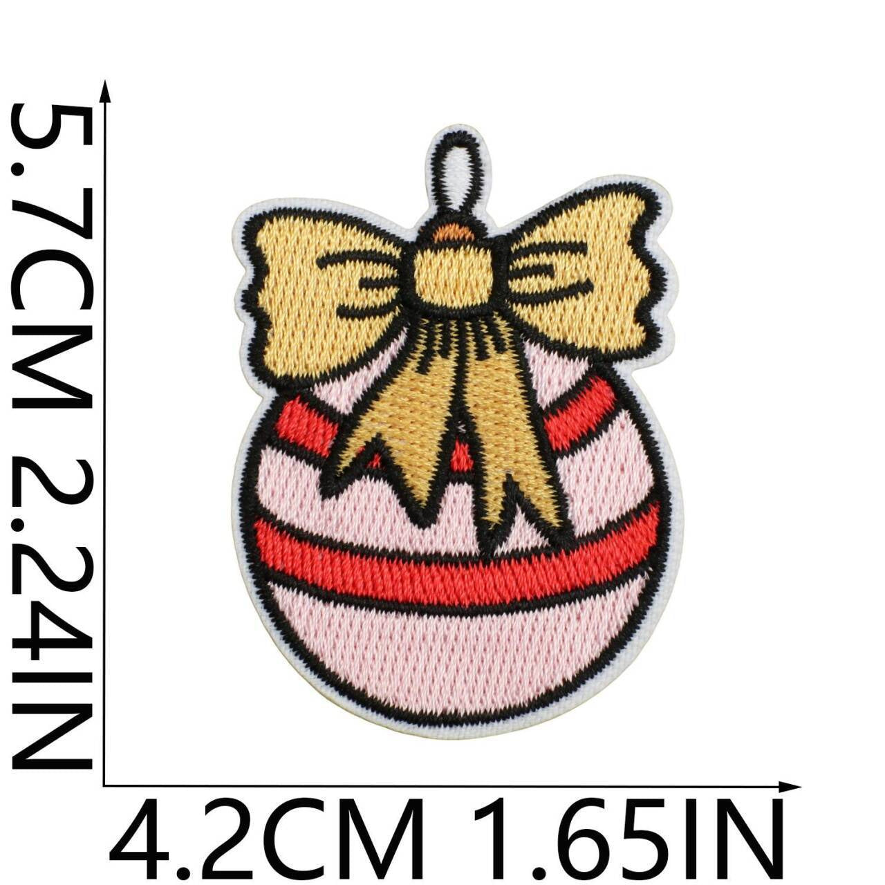 Christmas pink light strip embroidery patch