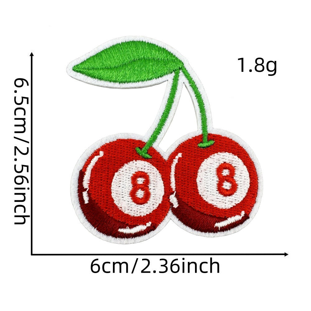 Fruit strawberry cherry jewelry patch