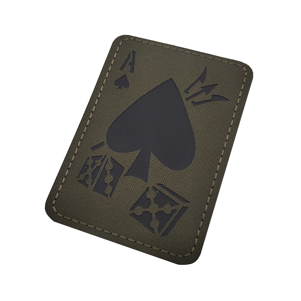 Reflector Poker Spades A Triple Reflective Velcro Armband Tactical Morale Chapter