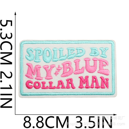 Square embroidery ironing patch - Clpatch