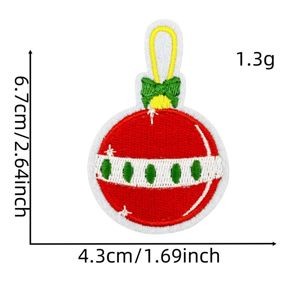 christmas santa snowman holiday patches