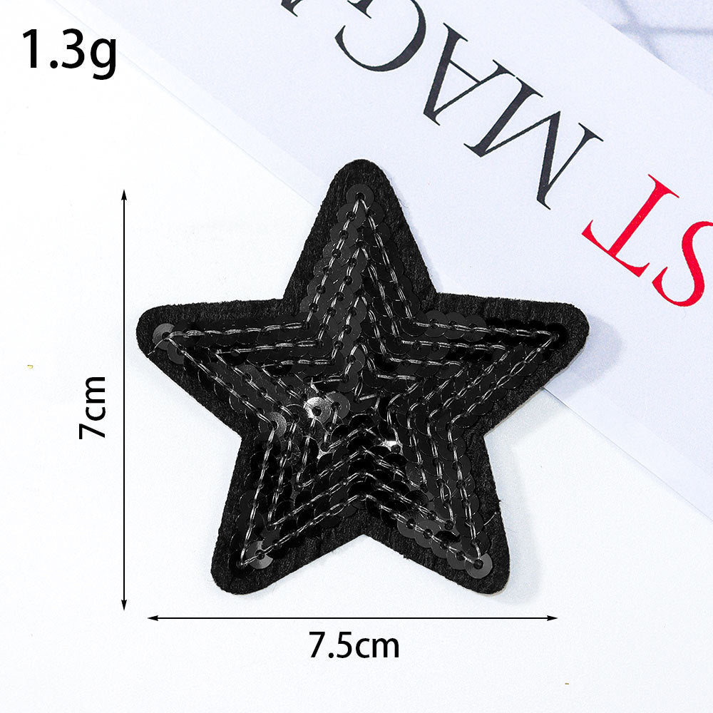 sequin star patch