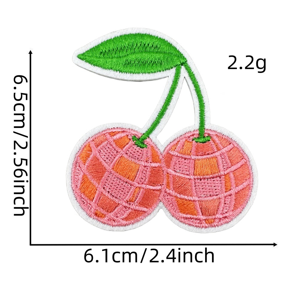 Fruit strawberry cherry jewelry patch
