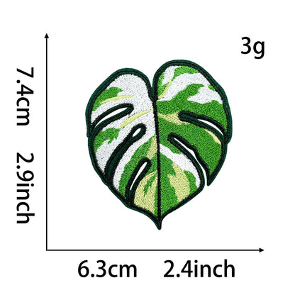 Natural Style Plant Flower Monstera Rose Sunflower Cactus DIY Patch