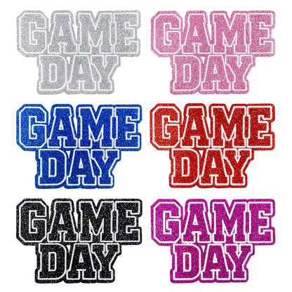 Gameday Glitter football patches
