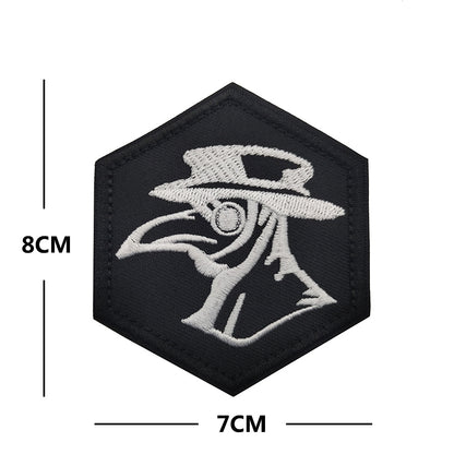 PLAGUE Birdbeak Doctor Beats the Plague Armband Badge Embroidery Velcro Morale Badge Patch