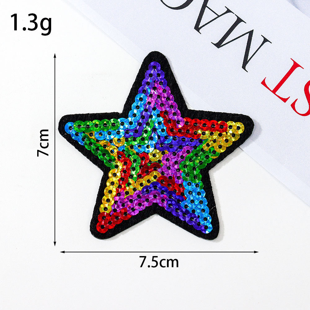 sequin star patch