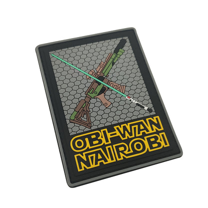 Morale Patches OBI WAN NAIROBI Epoxy lightsaber and rifle soft glue Velcro PVC patches