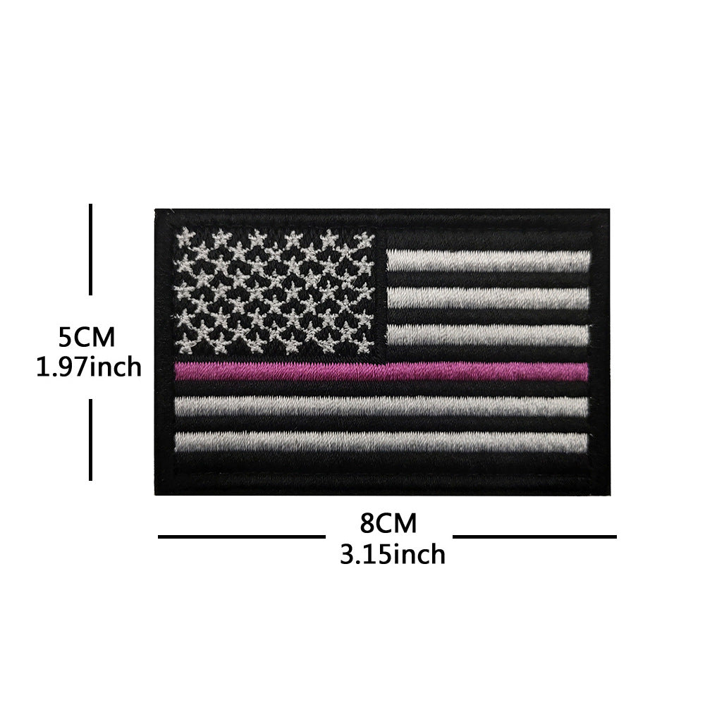 American Flag Embroidery Velcro Tactical Chapter Patch