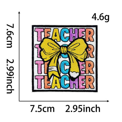 Girl, teacher patch