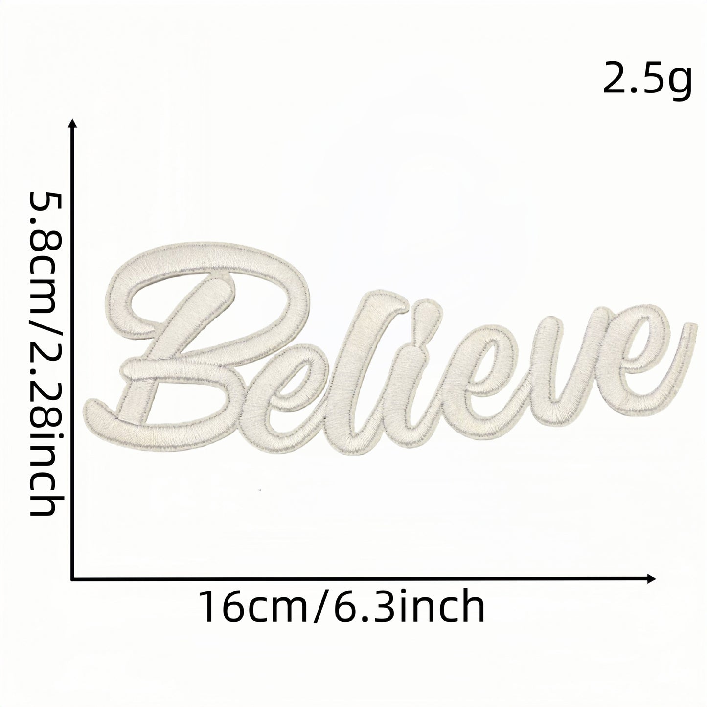 word pray jesus love faith patch