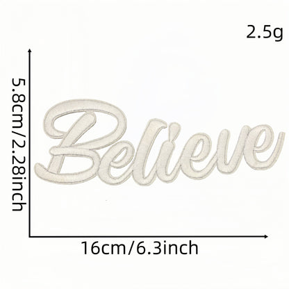 word pray jesus love faith patch