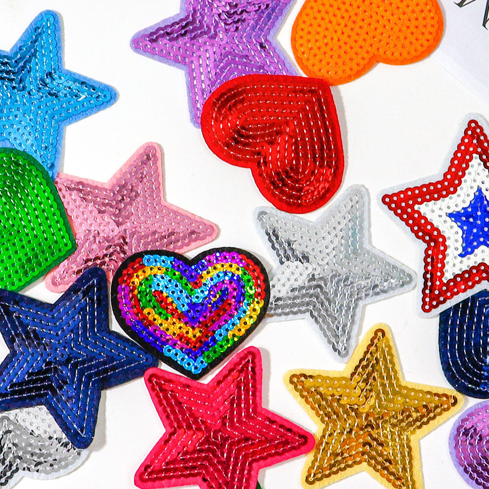 sequin star patch