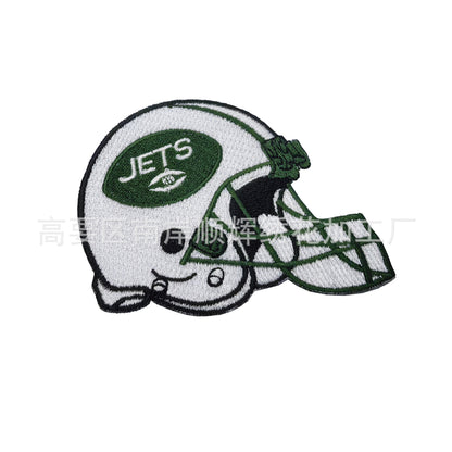 Football Embroidery Cloth Patch NFL team Helmet Patch - Clpatch