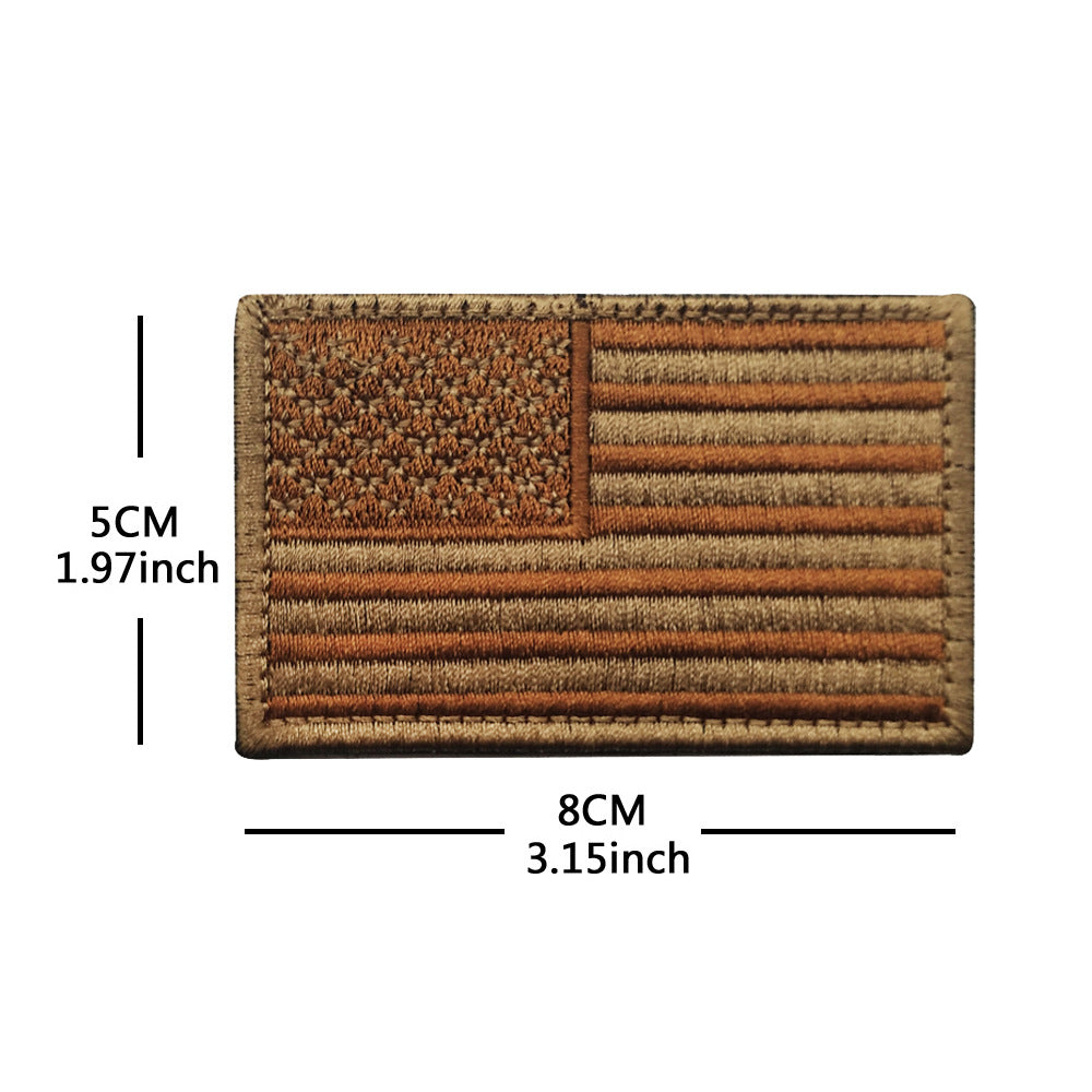 American Flag Embroidery Velcro Tactical Chapter Patch