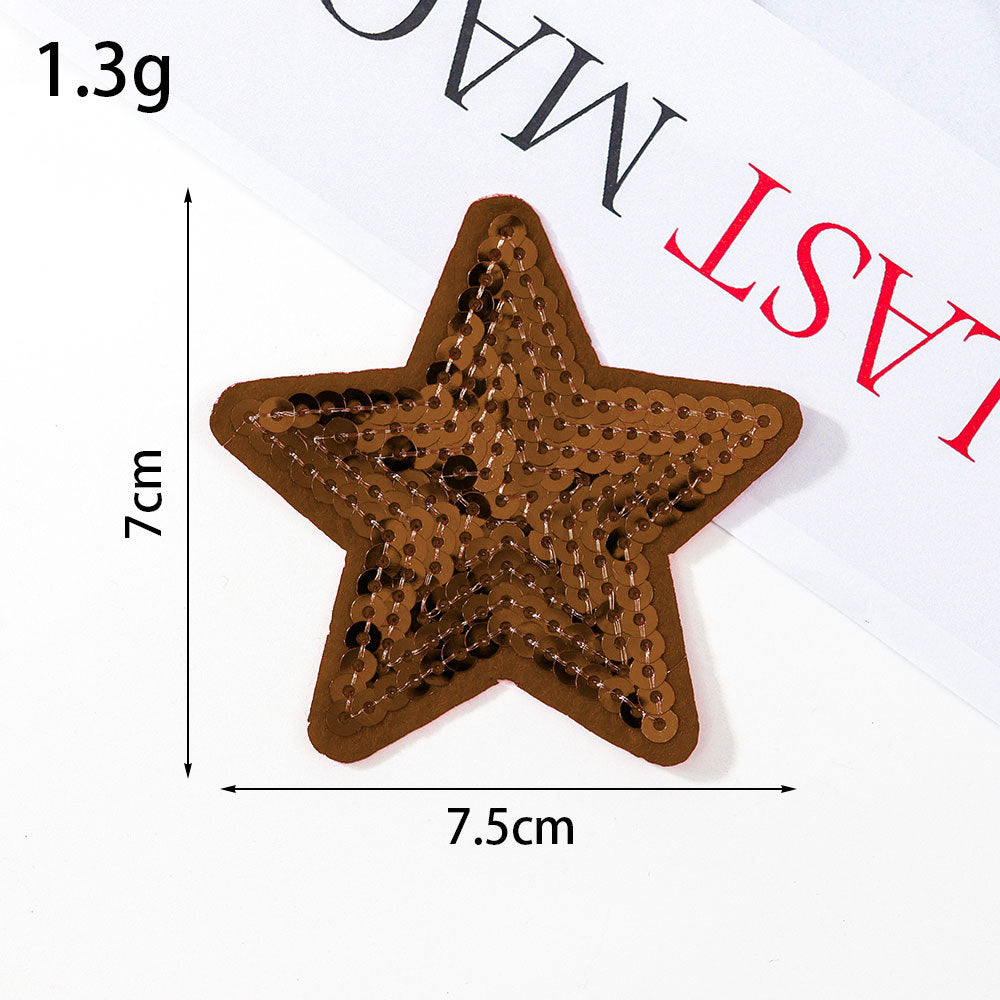 sequin star patch
