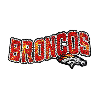 football team logo game day embroidery cloth sticker large cloth sticker DIY large