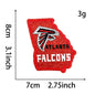 NFL team logo state shape NFL fan patches