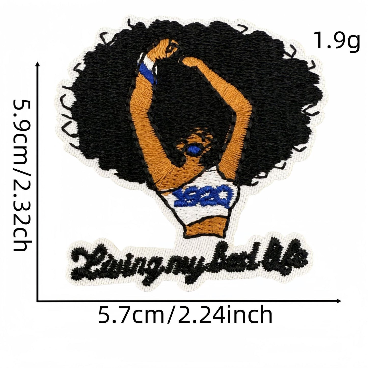 New black girl embroidery 1922 patches