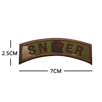 SNIPER sniper aiming PVC rubber seal 3D three-dimensional shield morale seal patches