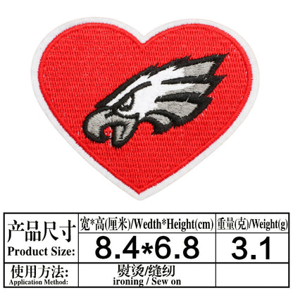 football team embroidery iron on patches - Clpatch