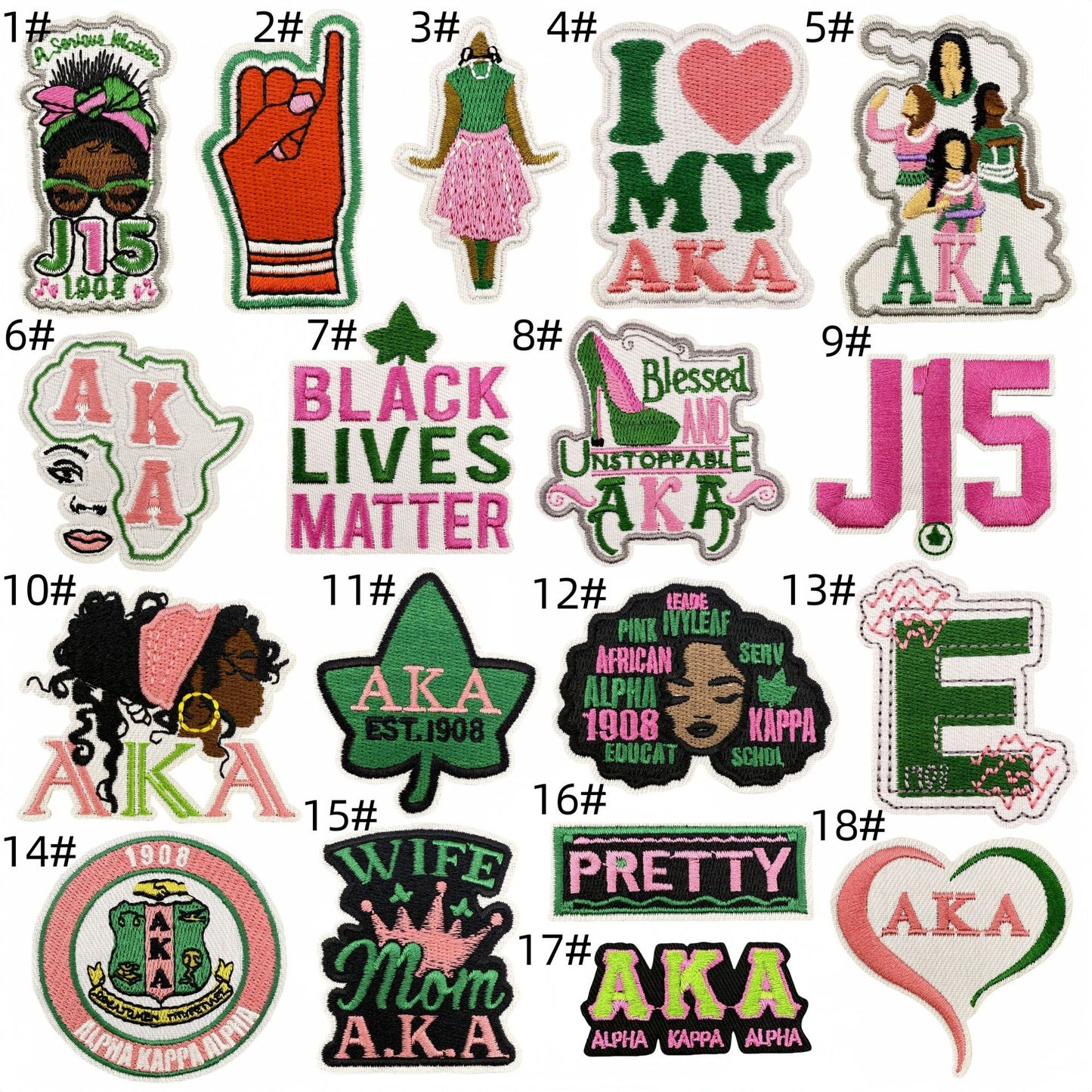 Pink Green AKA Sisterhood Patch