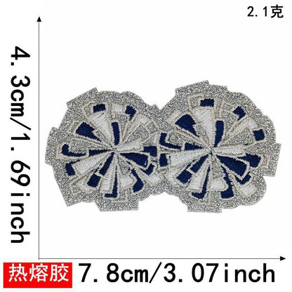 cheer pom patches 5pcs a set