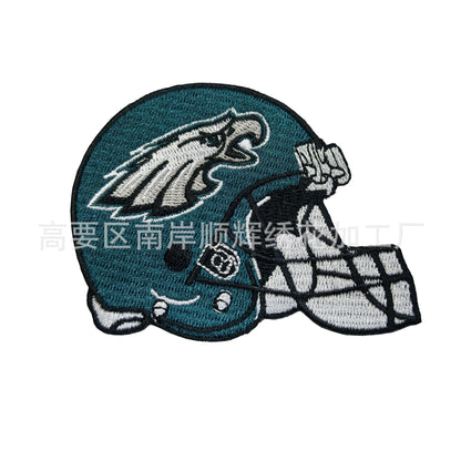 Football Embroidery Cloth Patch NFL team Helmet Patch - Clpatch