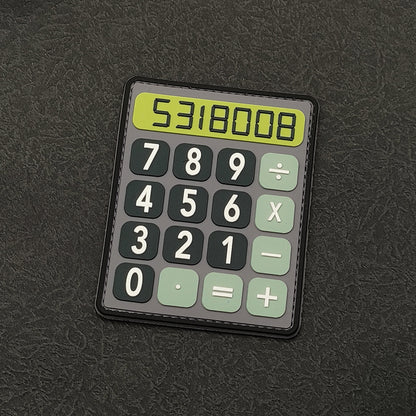 BOOBIES Calculator Creative PVC Backpack Tactical Velcro Epaulettes patches