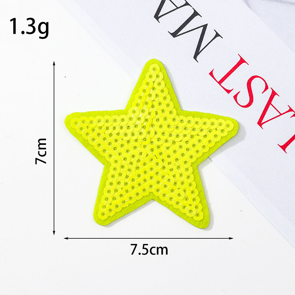 sequin star patch